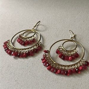 Vintage Avon- Pendants d’Oreiles Splendeur Rose in Original Box